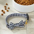thumbnail image 4 of Vibrant Life Gingham Bow Tie Fashion Dog Collar, Multi-Color, Medium, 4 of 12