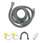 Drain Hose Extension Set Universal Washing Machine 10Ft, Include Bracket Connector and Clamps Hoses