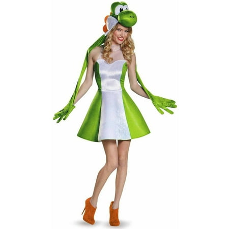 Super Mario Bros Yoshi Female Women's Adult Halloween Costume