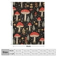 thumbnail image 4 of COMIO Mushroom Blanket Soft Lightweight Flannel Throw Blankets for Girls Boys Kids Men Women Birthday Mushrooms Gifts, 4 of 6