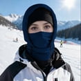thumbnail image 2 of Dark Blue Lei Feng Hat For Unisex With Thick Lining Windproof Ear Protection Adjustable Drawstring For Ski Cycling And Outdoor Cold Weather Activitie Free Size, 2 of 6