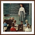 thumbnail image 2 of Art.com Happy Birthday, Miss Jones, March 17,1956 Giclee Print by Norman Rockwell, Brown Frame Wall Art, 29" x 29", 2 of 5