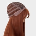 thumbnail image 5 of MISSWEN Copper Red Long Daily Wear 24 inch Heat Safe Fiber Hair Cosplay Wigs Female, 5 of 7