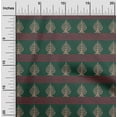 thumbnail image 1 of oneOone Organic Cotton Poplin Twill Fabric Chevron & Tree Block Print Sewing Fabric BTY 42 Inch Wide, 1 of 4