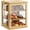 Natural, variant on Bamboo Bread Box for Kitchen Countertop, Large 3 Layers Bread Storage Container for Homemade Bread with Window, Farmhouse Breadbox Organizer for Kitchen, Cabinet, Pantry (Natural, Meduim)