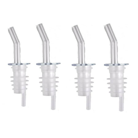 

Set of 4 Plastic Wine Liquor Bottle Pourer Spouts Cap Stopper (2pks)