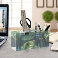 thumbnail image 4 of Frog Lotus Leaves Pencil Pen Cosmetic Holder Cup Makeup Brush Holder Desk Accessories Holder Acrylic Organizer for Office School Home, 4 of 7