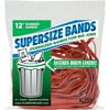 "Alliance Rubber SuperSize Bands, 12"" Red Large Heavy Duty Latex Rubber Bands (4 ounce resealable bag contains approx. 18 bands)"