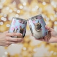 thumbnail image 2 of 12oz Stemless Wine Tumblers French Bulldogs Vacuum Insulated Stainless Steel Travel Tumbler Cups Mug with Lid and Straw for Champaign,Cocktail,Beer with Cleaning Brush, 2 of 5