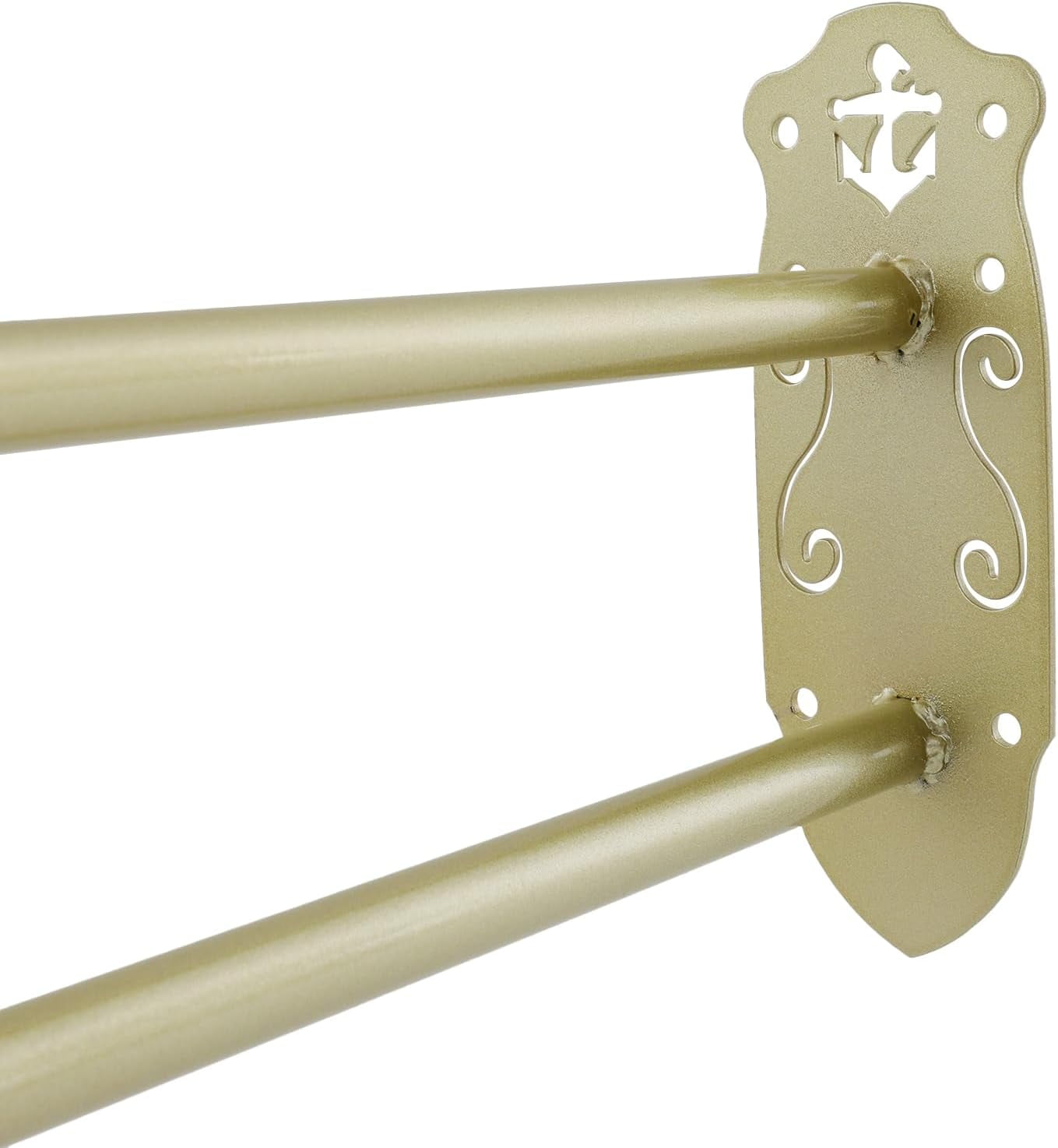 Privacy Partition Curtains, U-Shape Privacy Partition Curtain with Rod, 78.7 Inch Wide Room Divider for Bedroom/Office, White Velvet Drape & Gold Finish