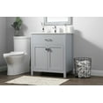 thumbnail image 3 of Elegant Lighting VF28830GR Harrison 30" Free Standing Single Basin Vanity Set - Grey, 3 of 7