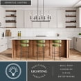 thumbnail image 5 of Durham 8-Light 36 in. Wide Matte Black Transitional Candle Kitchen Island Pendant Fixture, LED Compatible, Adjustable Height, Hanging Ceiling Linear Chandelier for Dining Table, Entryway, Foyer, 5 of 12