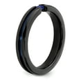 thumbnail image 6 of Edward Mirell Black Ti Sapphire & Blue Anodized 4mm Band, 6 of 7
