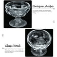 thumbnail image 2 of 2 tazones para helado, tazón de postre de vidrio, base alta, taza para helado, tazón de postre transparente, 2 of 5