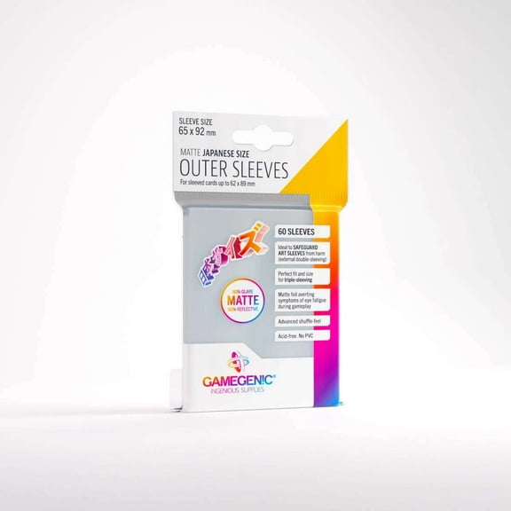 Gamegenic Prime Outer Sleeve Card Sleeves (60 Count)