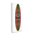 thumbnail image 2 of Stupell Industries Red Green Designer Logo Surfboard Fashion Motif Canvas Wall Art, 10 x 24, Design by Madeline Blake, 2 of 5