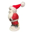 thumbnail image 4 of Ino Schaller Red Glitter Santa with Hat and Beard German Paper Mache 9 Inch, 4 of 4