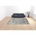 thumbnail image 2 of 10' x 14' Gray and Orange Abstract Power Loom Area Rug, 2 of 5