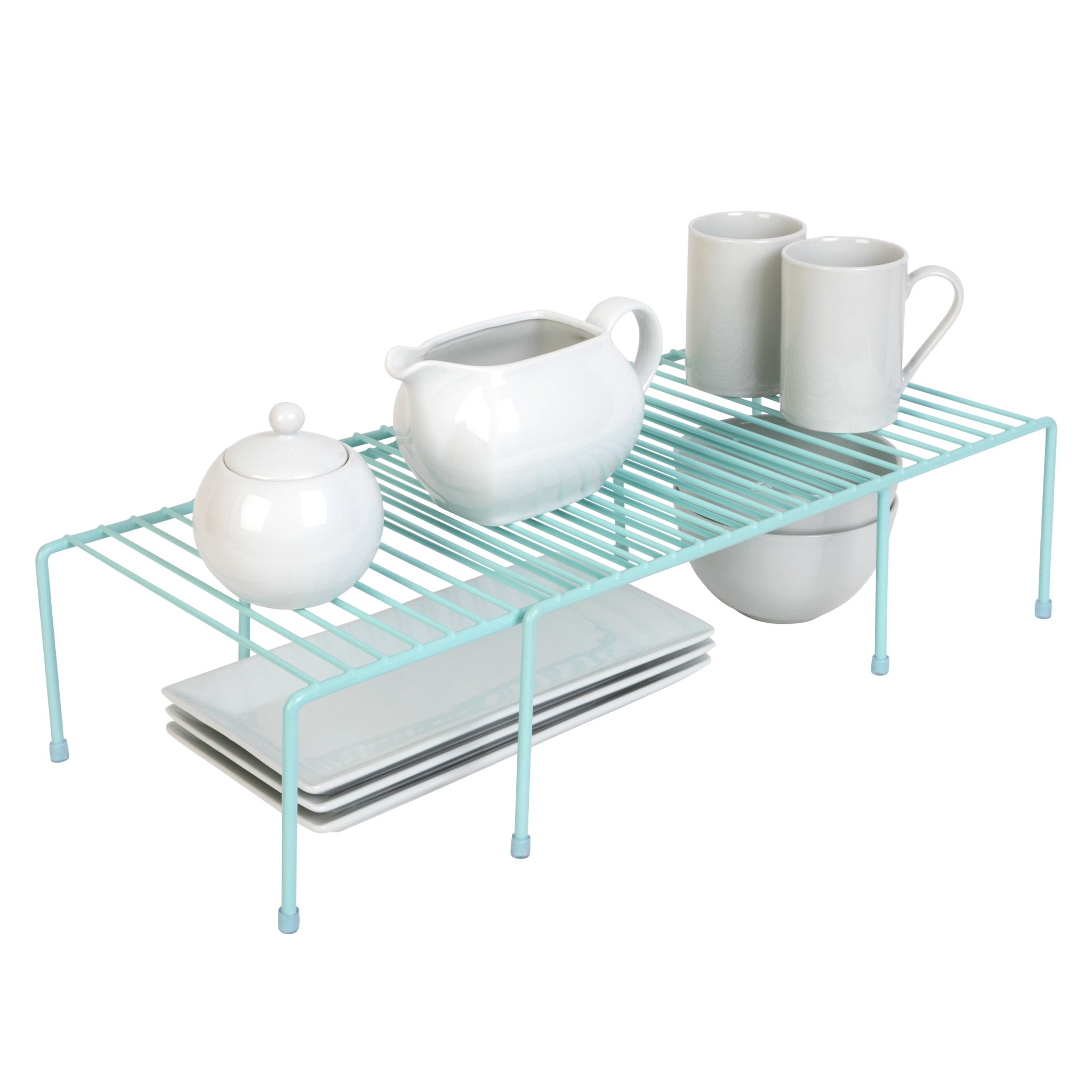 Smart Design Expandable Storage Rack Scratch Resistant Feet Metal