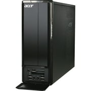 Angle View: Acer Aspire X3300-U1322 Desktop Computer, AMD Athlon II X4 620 Quad-core (4 Core) 2.60 GHz, 4 GB RAM DDR3 SDRAM, 1 TB HDD, Small Form Factor