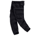 thumbnail image 2 of Hinvhai Men's Full Elastic Waist Loose Fit Lightweight Outdoor Workwear Pull On Cargo Pants with Multi Pockets Black, 2 of 6