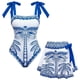 thumbnail image 2 of Tankini de moda para mujer, bikini de dos piezas con estampado floral, traje de baño deportivo ajustado de dos piezas, traje de baño para mujer, trajes de baño para mujer, tankinis, traje de baño para, 2 of 8