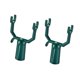 thumbnail image 4 of 2 piezas de tenedores para colgar ropa, portátiles, de aleación de aluminio, para jardín y patio. verde, 4 of 9