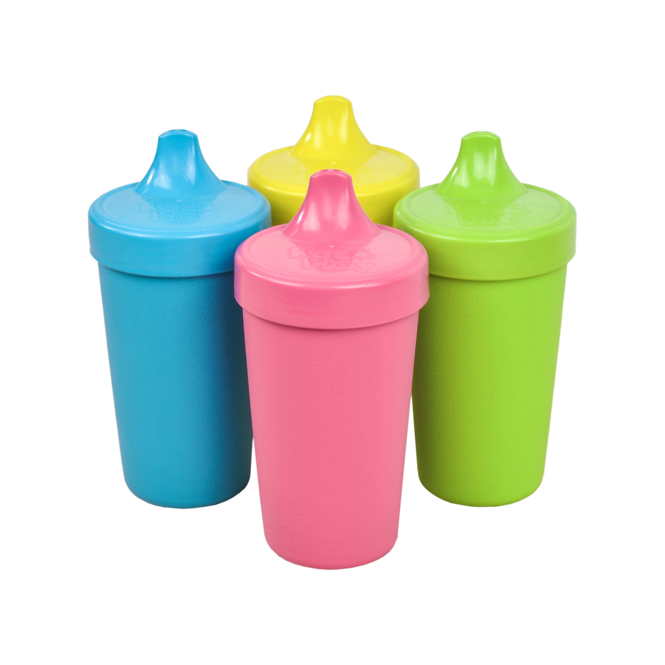 RePlay Made in The USA 4pk No Spill Sippy Cups for Baby, Toddler, and