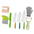 thumbnail image 2 of Juego de cuchillos para niños, herramientas de cocina para niños pequeños, juego de utensilios de cocina para actividades de aprendizaje, juguetes de 8 piezas, 2 of 8