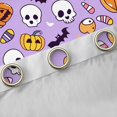 thumbnail image 5 of Manfei Spooky Pumpkin Curtains for Living Room, Horror Halloween Blackout Curtains Set of 2 (52x84), Gothic Bat Print Curtains and Drapes (52x84), Window Curtains Bedroom Decorative, 5 of 6