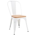 thumbnail image 1 of Silla Tolix Blanco Metálico Con Asiento Madera Para Comedor blanco KingsHouse Tolix, 1 of 9