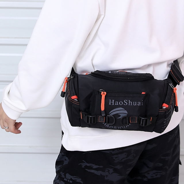 Limited Time Qaailabf Multifunctional Outdoor Waist Bag Sports Men's One-shoulder Messenger Bag Chest Bag Riding Mountaineering Large-capacity Waist Bag