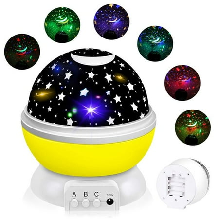 

OMYGOD-TY Romantic Star Sky Projector Constellation Starry LED Night Light 360 Degree Rotating Baby Kids Sleep Lamp Moon Rotating Cosmos Toys Christmas Gift