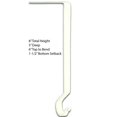 thumbnail image 3 of Wrought Iron Christmas Stocking Hanger 8"-Plain - White (Set of 4) by Park Designs, 3 of 5
