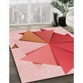 thumbnail image 2 of Ahgly Company Indoor Rectangle Patterned Flamingo Pink Area Rugs, 2' x 4', 2 of 6