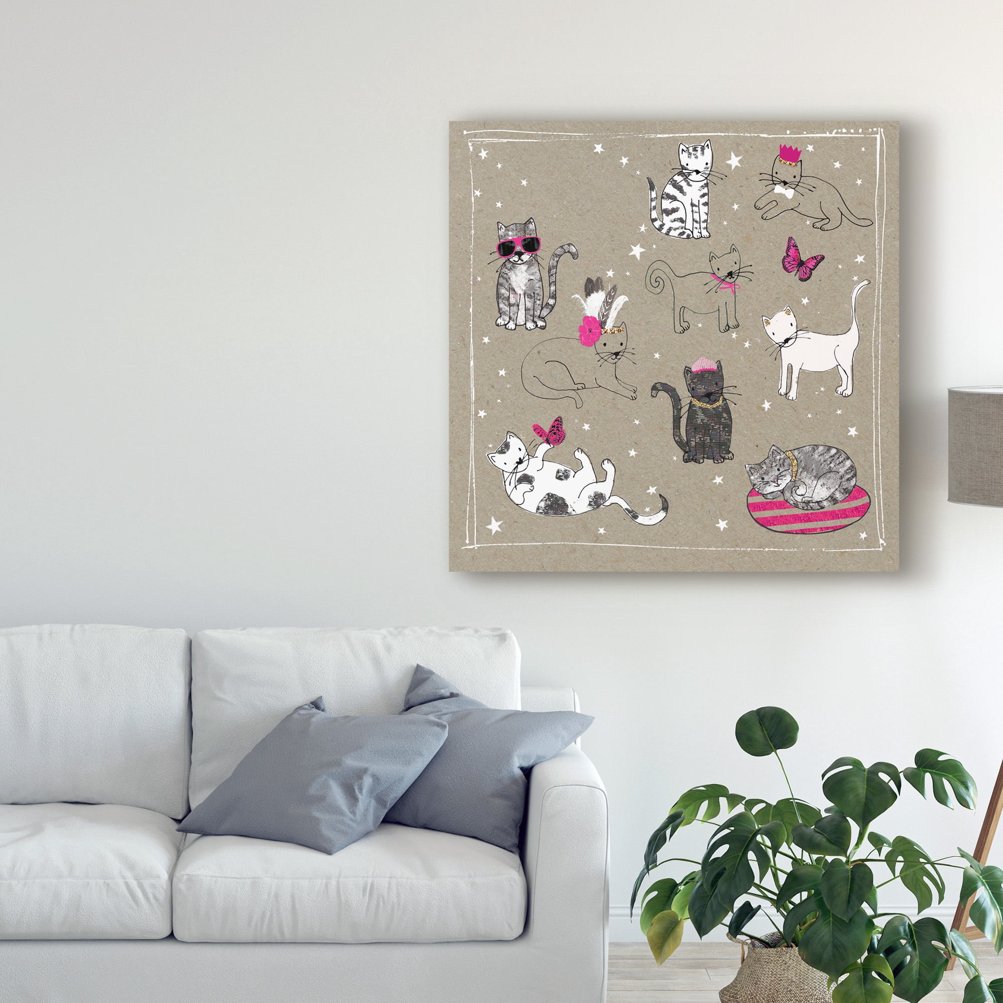 Trademark Fine Art 'Fancy pants Cats IV' Canvas Art by Hammond Gower