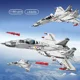 thumbnail image 2 of Bloques de construcción de la serie de armas de la Fuerza Aérea Militar, juguetes de avión Jet, chopper, J-15, tiburón volador, regalo de cumpleaños para niños,No box with 2 dolls, 2 of 7