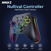 NuRival Wireless Hall Effect Stick Game Controller For Nintendo Switch® OLED Model / Nintendo Switch® (Black) - Armor3