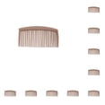 thumbnail image 1 of Soidarity 10 piezas de peine de plástico para el cabello, accesorio profesional, cepillo de pelo Simple, juego de belleza de peluquero, herramientas de Cuidado del cabello Color café Soidarity CE013203-05B, 1 of 6