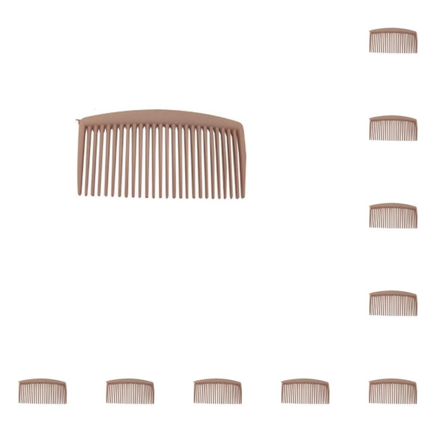 Soidarity 10 piezas de peine de plástico para el cabello, accesorio profesional, cepillo de pelo Simple, juego de belleza de peluquero, herramientas de Cuidado del cabello Color café Soidarity CE013203-05B