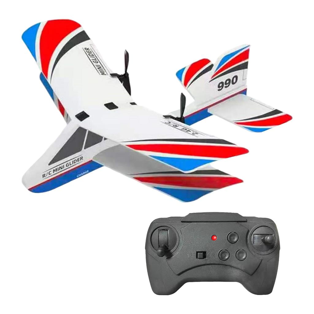 lionlar Remote Control Airplane Glider Ready to Fly 2.4G 4CH Fixed Wing RC Airplane Aircraft 3D 6G Red White