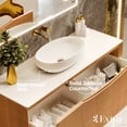 thumbnail image 4 of Eviva Leah 39 Inch Medium Oak Wall Mount Bathroom Vanity, 4 of 5