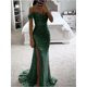 thumbnail image 4 of Vestidos largos de noche con hombros descubiertos y lentejuelas elegantes, vestidos formales de graduación con abertura fruncida de sirena personalizados para fiesta de mujer 2024, 4 of 5