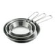 thumbnail image 2 of 3x sartén de acero inoxidable, cacerola de cocina, juego de mango portátil, sartén para carne, antiadherente para cocina de Gas eléctrica, cocina, 2 of 8
