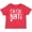 Red, variant on Inktastic Cincinnati, Ohio Distressed Font Boys or Girls Baby T-Shirt