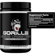 Gorilla Mode Creatine Monohydrate Micronized Powder, 100 Servings