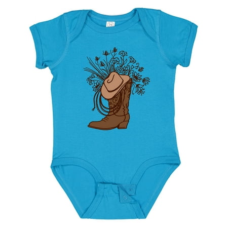 

Inktastic Cowgirl Rodeo Western Boot Gift Baby Girl Bodysuit