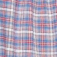thumbnail image 4 of TOMMY HILFIGER Womens Blue Ruffled Plaid Elbow Sleeve Off Shoulder Top L, 4 of 4