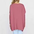 thumbnail image 5 of LSQii Womens Oversized Long Sleeve T Shirt Basic Crewneck Tee Casual Soft Solid Color Workout Warm Top Winter Fall Fashion Outfits 2025 Y2K Clothes Hot Pink S, 5 of 7