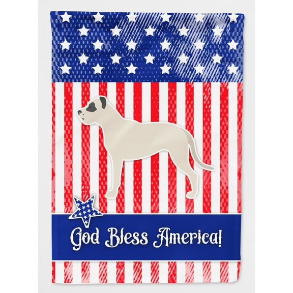 Carolines Treasures BB3367CHF USA Patriotic Dogo Argentino Flag Canvas House Size Large multicolor